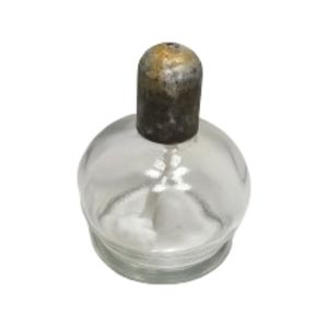 Vintage Small 4oz "Spirit Lamp" Glass Oil Lamp With Lid Made in USA